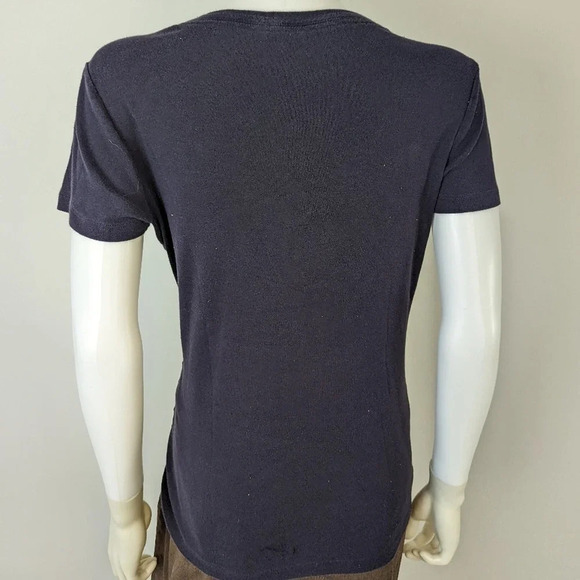 Lands' End Navy Blue Tee Shirt M - Picture 3 of 4